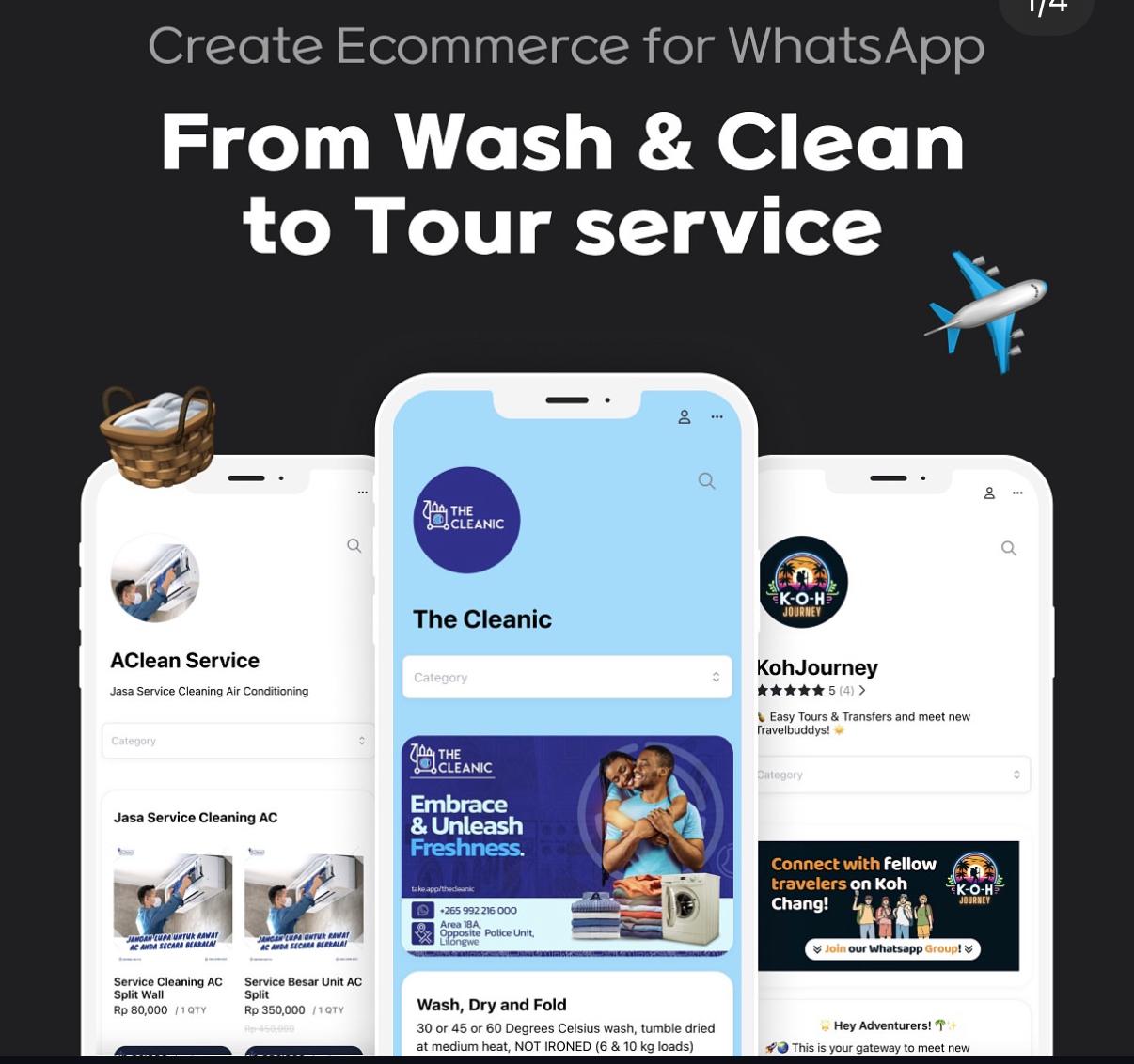 Wash & Clean to Tour Service Examples