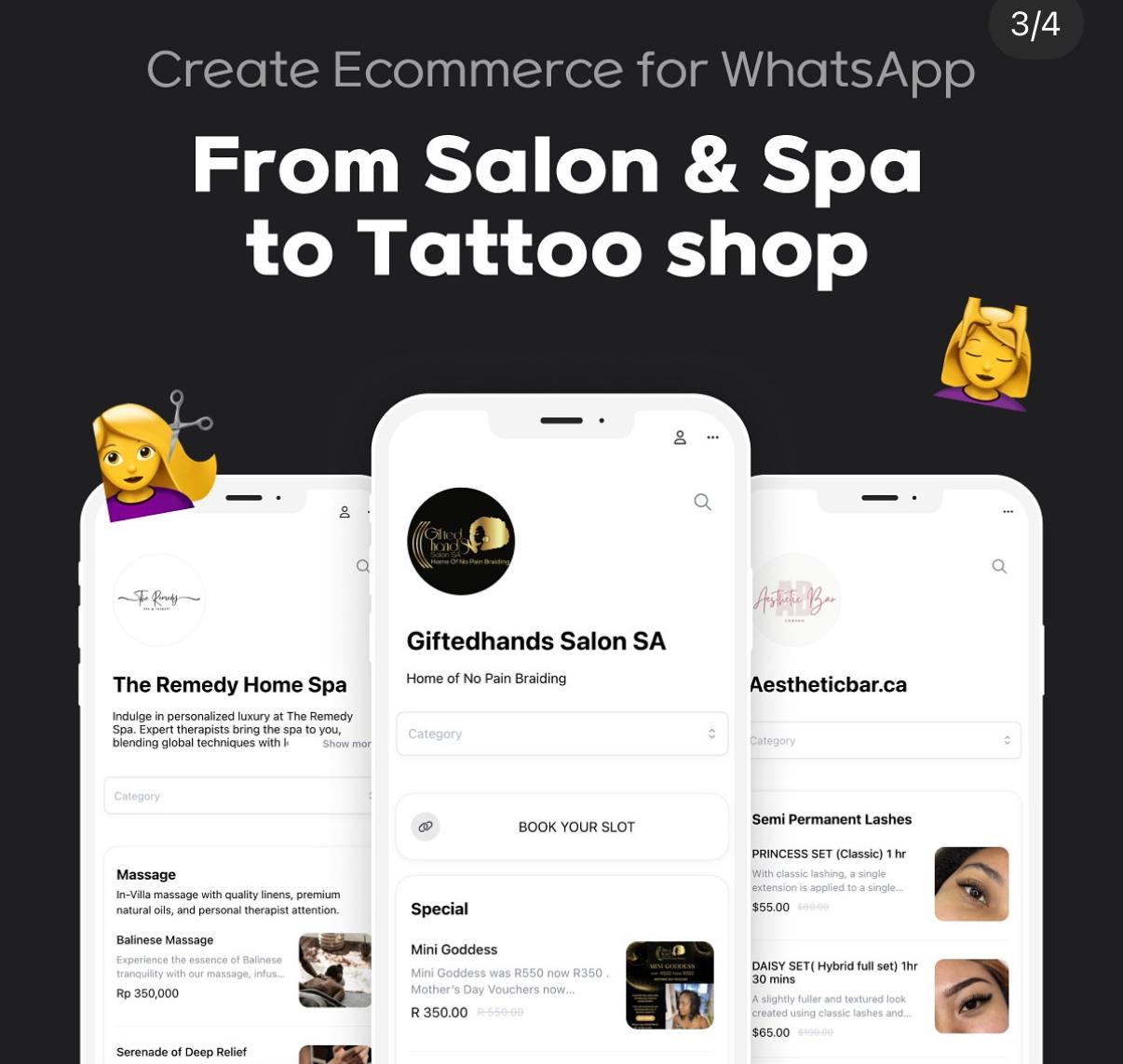 Salon & Spa to Tattoo Shop Examples